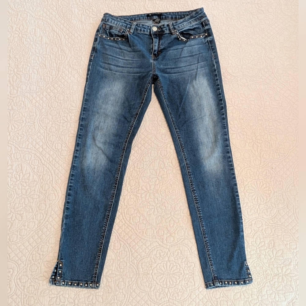 Baccini Women's Denim Studded Stretch Jeans Size 6